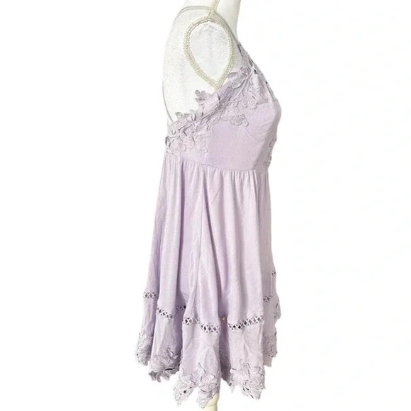 Sisters Of The Tribe Purple Lace Cami Mini Dress Size 12 - Picture 7 of 13